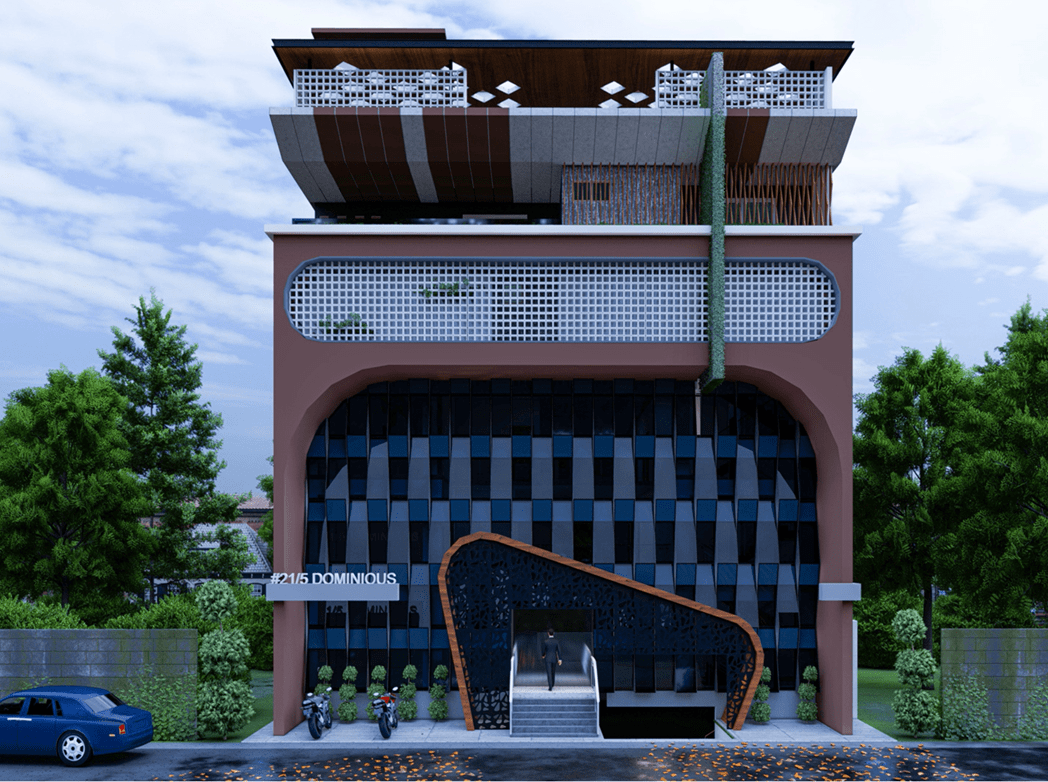 Contemporary architecture featuring open space concepts